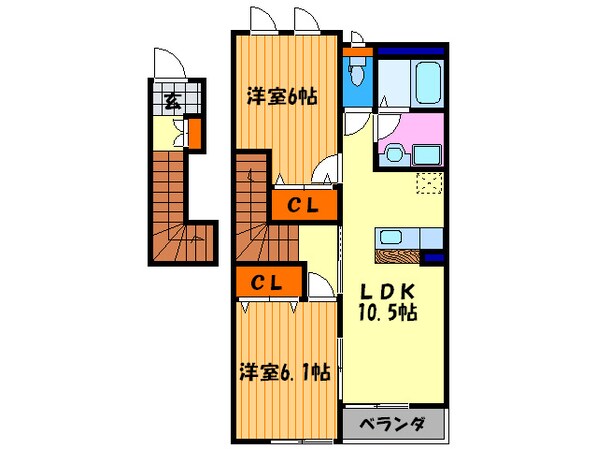 カ－ザグランデの物件間取画像